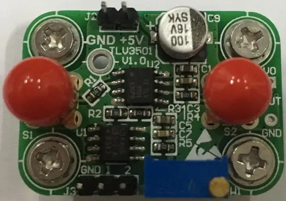 

TLV3501 module 4.5ns high speed comparator broadband and wide input voltage threshold can be manual / program-controlled