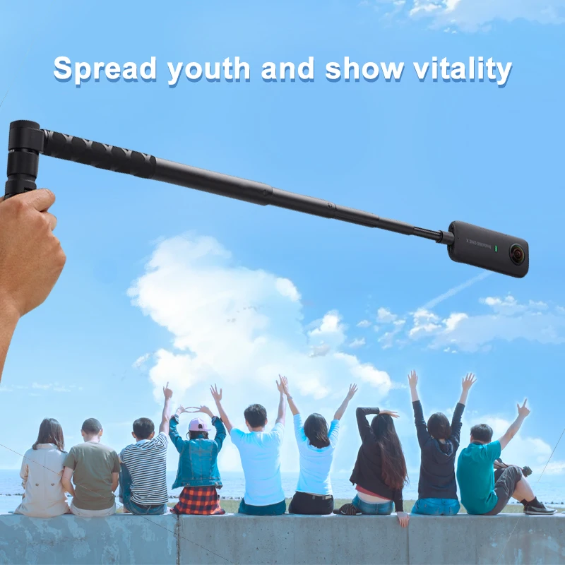 Insta360 один X2 пуля время Комплект вращения ручка + 1/4 Selfie Stick с Bluetooth Контролируемая