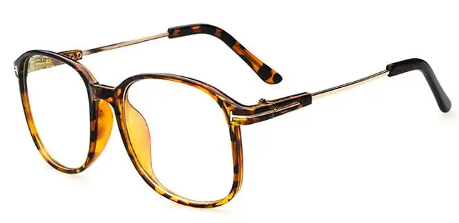 TR90 очки с заклепками кадр очки по рецепту дизайнерские очки модные близорукость очки рамки для Для мужчин Для женщин - Цвет оправы: leopard