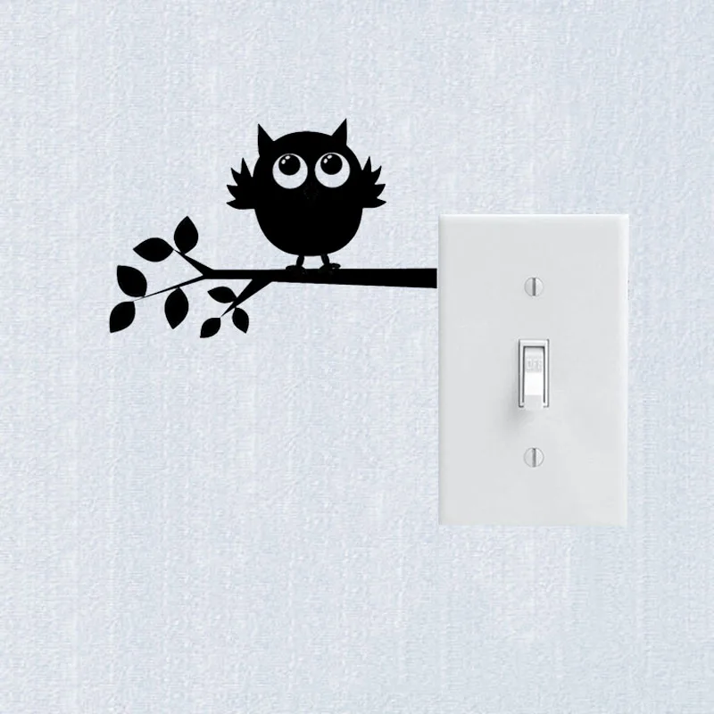 Owl Tree Branch Removable Wall Decal Sticker Kids Bedroom Home Decor
