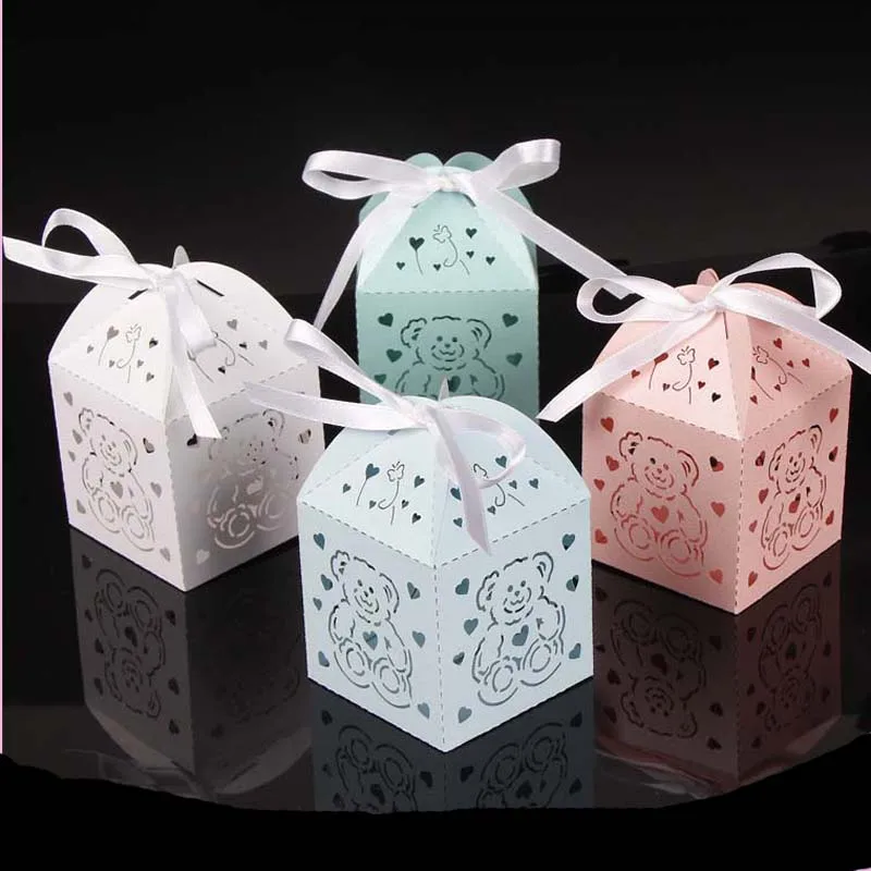 50PcsLots Laser Cut Little Bear Gift Box Favor Boxes Favor Boxes Baby Shower Favors Kids Birthday Wedding Party Decoration (7)
