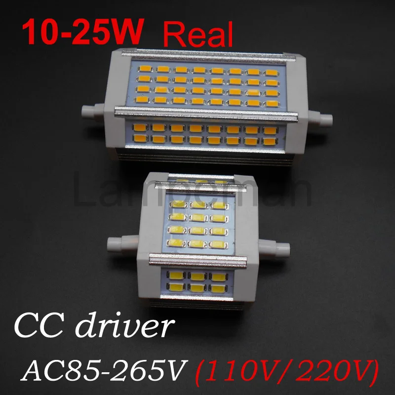 

lamp led r7s 78mm 118m j78 J118 replace halogen lamp 10W 18w 20w 25W 30W 35W lampada led r7s lightAC110-240V with fans 90-265V