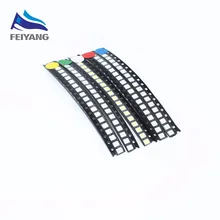 500 шт./лот 2835 SMD белый красный синий зеленый желтый 100 шт. каждый супер яркий 2835 3528 SMD СВЕТОДИОДНЫЙ Набор диодов посылка