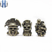 EDC Retro Paracord Beads Vicissitudes Templar Knight Brass Crusader Armor Warrior Knife Umbrella Rope Knife Beads Paracord