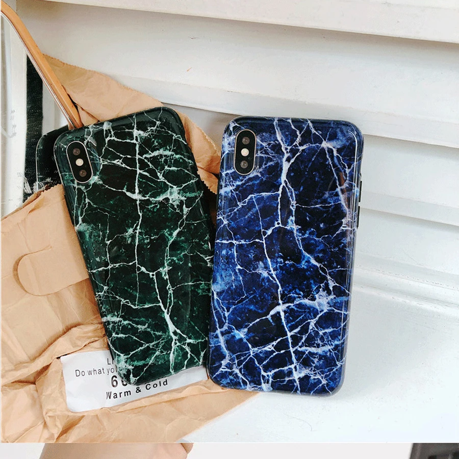 

For iphone X XR XS MAX case cover luxury marble painted soft silicone phone bag case for iphone 8 7 6 6s plus capa shell Ritozca