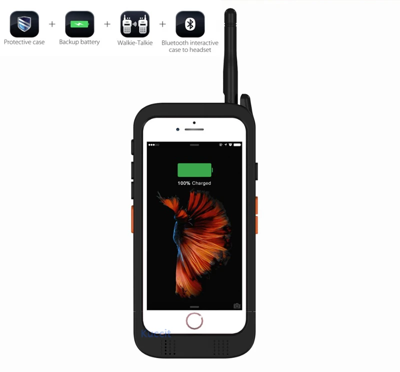Innovation 2016 360 Full Protective Phone Case Battery Charger Case For Iphone 6s 6 With Uhf Ptt Hunting Radio Walkie Talkie Charger Case Case Pccharger For Car Battery Aliexpress