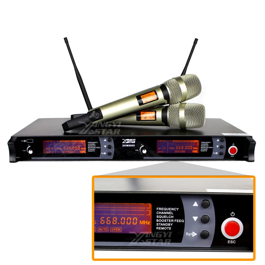Профессиональная беспроводная УКВ микрофонная система для караоке KTV Exceed SM 57 58