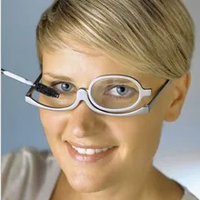 180 градусов вращающийся макияж очки для чтения Монокуляр для женщин и мужчин косметика очки диоптрий+ 1,50-+ 4,00 ридеры черный/синий YJ090