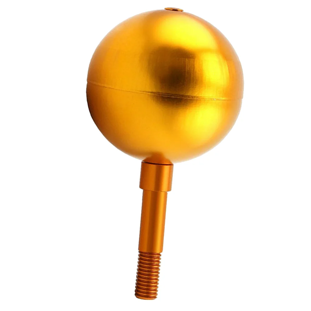 

Flagpole Ball Top Ornament Gold Aluminum Anodized Finish, Decoration Designe