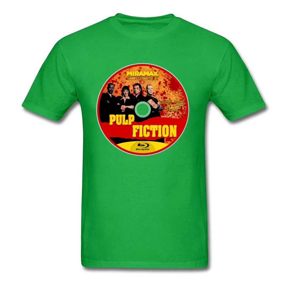New Arrival Youth T-Shirt O Neck Short Sleeve 100% Cotton Pulp Fiction 7 Tees Fashionable Top T-shirts Wholesale Pulp Fiction 7 green