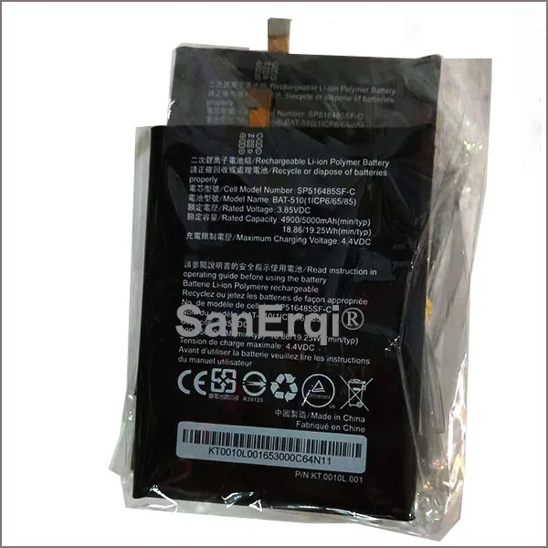 Batteria Del Telefono Cellulare Bat-510 Per Acer Liquid Metal Mt S120 (P/N Bat-510 Bat-510 (1 Icp5/42/61) Bt.0010S.001) 5000Mah