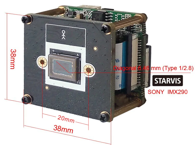 CCDCAM Full HD 1080 P H.265 60fps Star Light 1/2. 8 SONY IMX290 IMX291 Hisilicon Hi3516A 2MP H.264 CCTV IP Камера 3516A модуль|ip