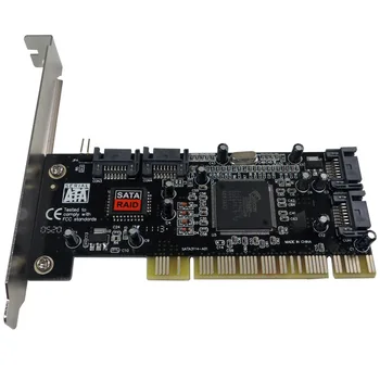 

PCI to 4 Ports SATA Raid Controller Internal Expansion Card for Desktop PC HDD SSD
