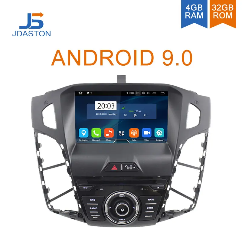 

JDASTON Android 9.0 Car DVD Player For Ford Focus 2011 2012 2013 2014 WIFI Multimedia GPS Stereo 1Din Car Radio Audio Auto Video