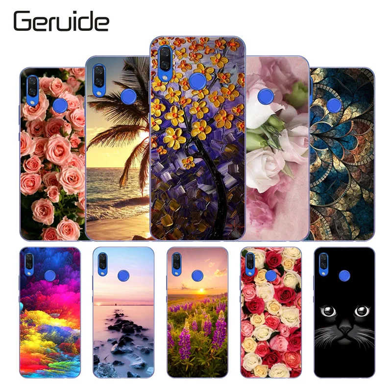 

Geruide for huawei nova 3 case 6.3inch Silicone soft TPU Case PAR-LX9 INE-LX2 Cover Protection Shell For Huawei Nova 3i case