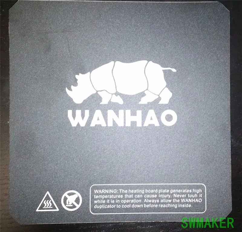 Prix pour 10 pcs * Wanhao 3D version Construction Plaque Adhésif Feuille 200x200/214x214mm/220x220mm Prix pour 10 pcs * Wanhao 3D version Construction Plaque Adhésif Feuille 200x200/214x214mm/220x220mm