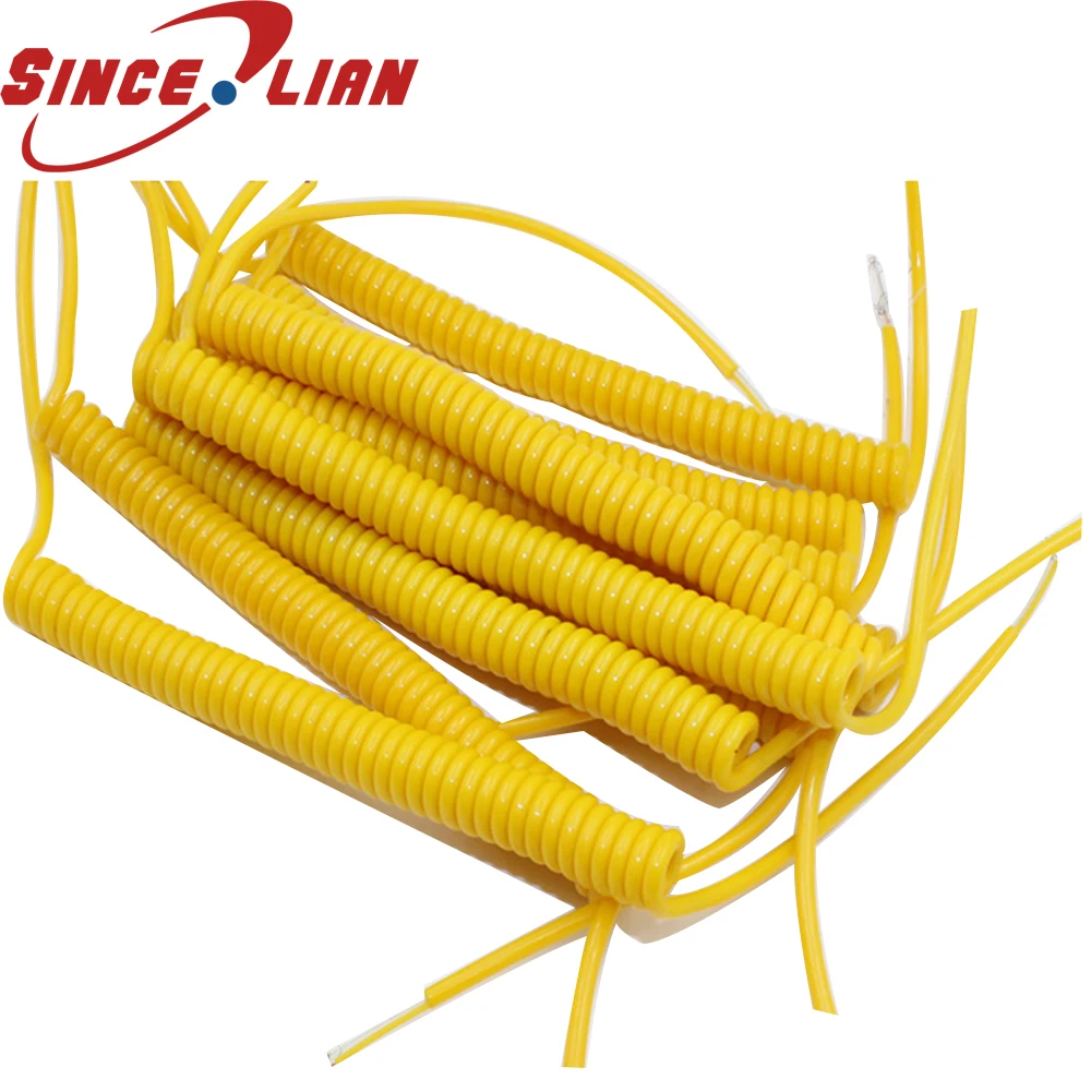 

Two-core Spring Wire Slingshot Line Spiral Wire 2 Pin 0.15MM2 Connector Cable Undraw 1m Yellow Thermocouple Wire