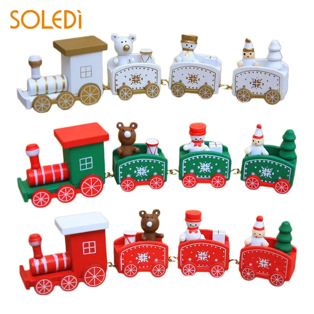 Xmas Train Ornament Christmas Decoration Santa Claus Snowman Creative ...