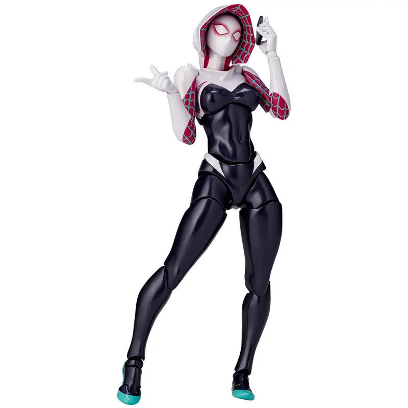 

6cm Lady Amazing Spiderman Spidergwen BJD Spider Man Figure Model Toys Collectible PVC Model