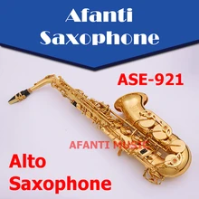 Afanti Music Eb tone / Brass body / Gold finish Alto Saxophone (ASE-921)