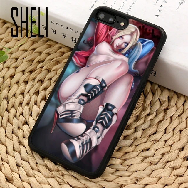 

SHELI Margot Robbie Harley Quinn Suicide Squad DC Comics Phone Case For iPhone 11 Pro X XR XS MAX 5 6 7 8 Plus samsung s7 s8