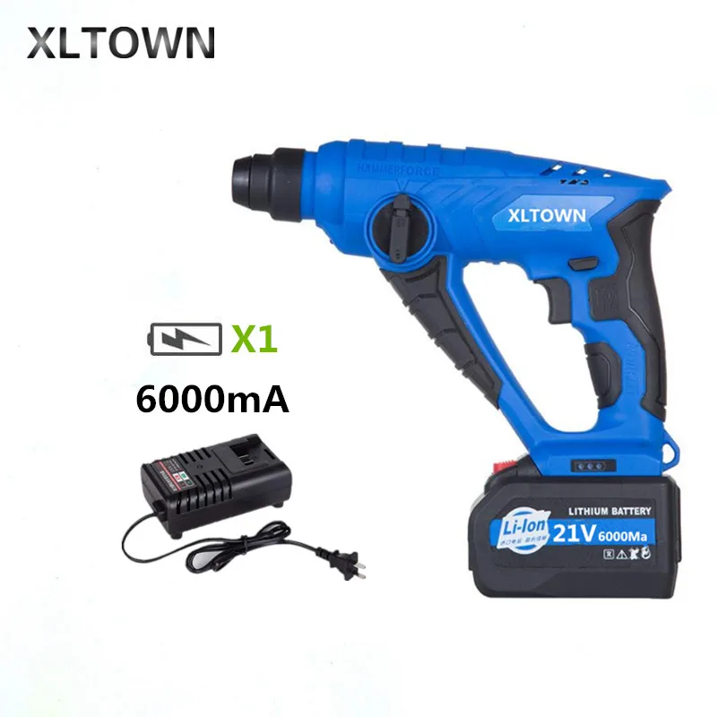 XLTOWN 21V электрический молоток многофункциональная 6000Mah перезаряжаемая литиевая