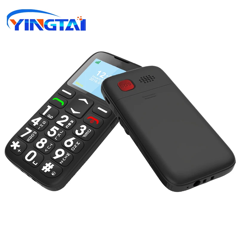 Мобильный телефон YINGTAIT19 для пожилых людей GSM большая кнопка SOS FM MTK с колыбелью