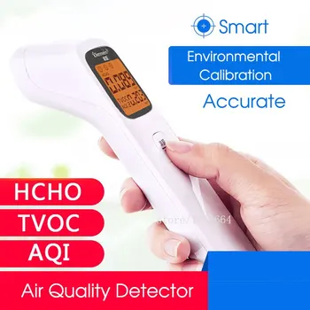 

3-in-1 Digital Air Quality Detector Portable Formaldehyde Detector AQI HCHO TVOC Monitor Smart Calibration Accurate Gas Analyzer
