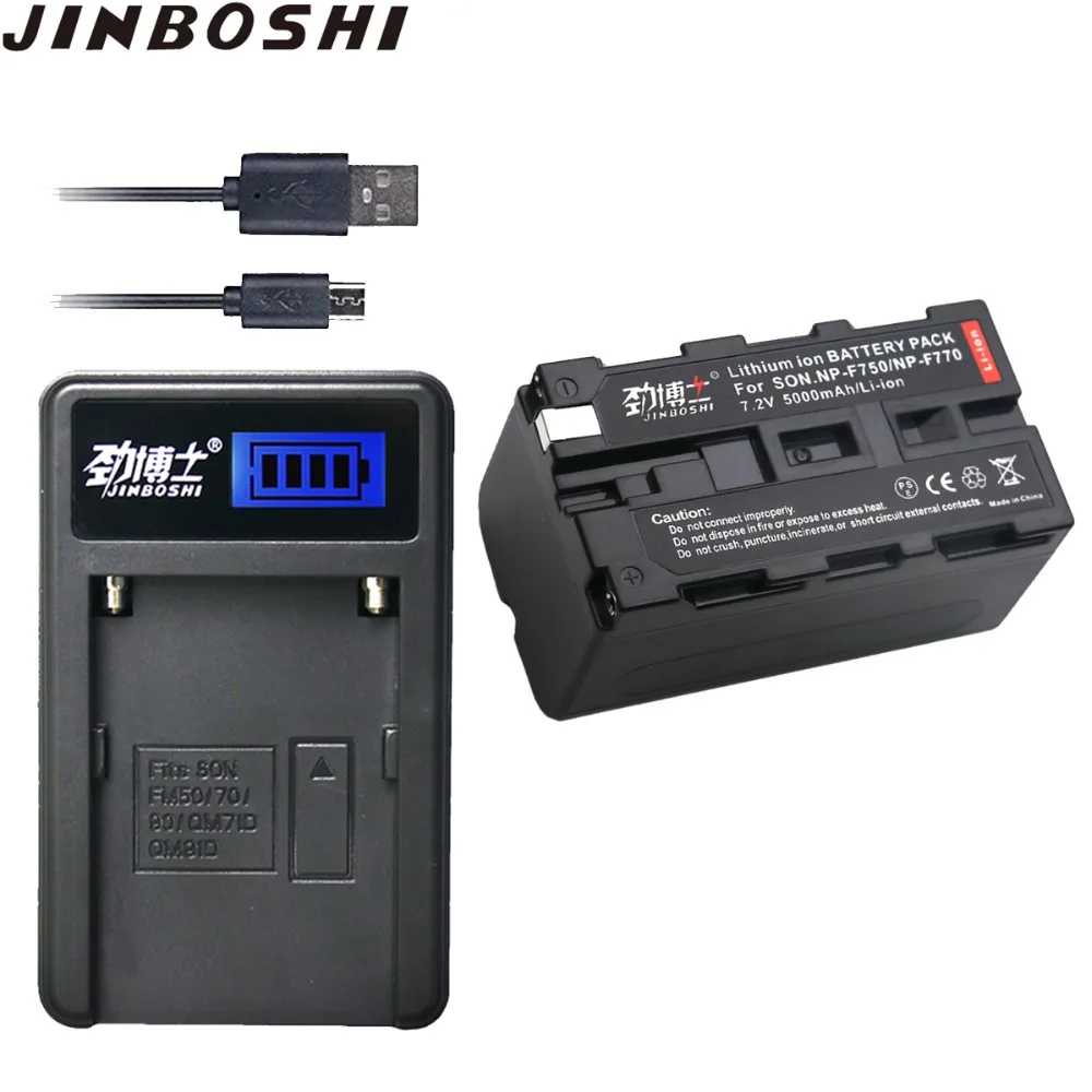 

1Pcs NP-F770 NP-F750 NP F770 NP F750 Li-ion Batteries + LCD USB Single Charger for Sony NPF750 NP-F550 NP-F770 NP-F750 F960 F970