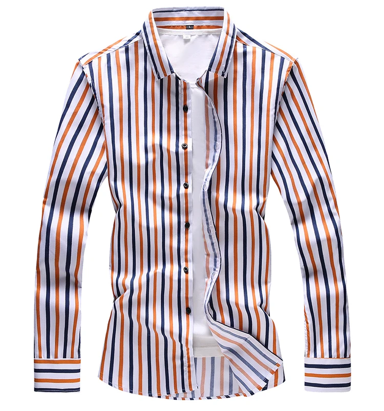 Мужские рубашки с длинным рукавом LONMMY 6XL 7XL мужские повседневные облегающие