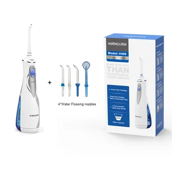 

Portable rechargeable Li-Ion battry Oral Water Dental Flosser Irrigator, V400 water pick Oral Hygiene tools + 4 tips