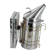 Пчелиный улей курильщик из нержавеющей стали с кожаным теплозащитным оборудованием для пчеловодства