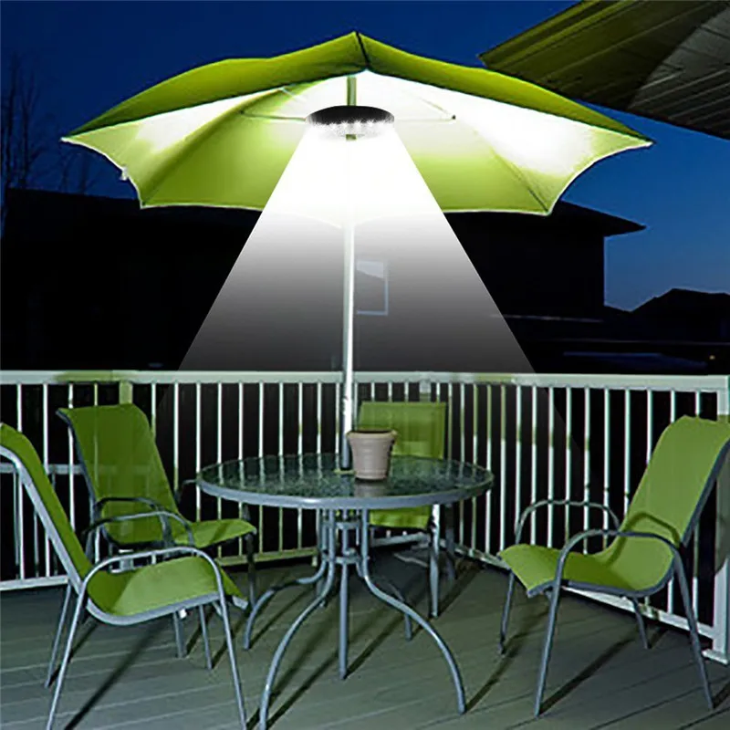 Patio Umbrella Light 3 Brightness Mode Cordless 28 LED Lights Battery