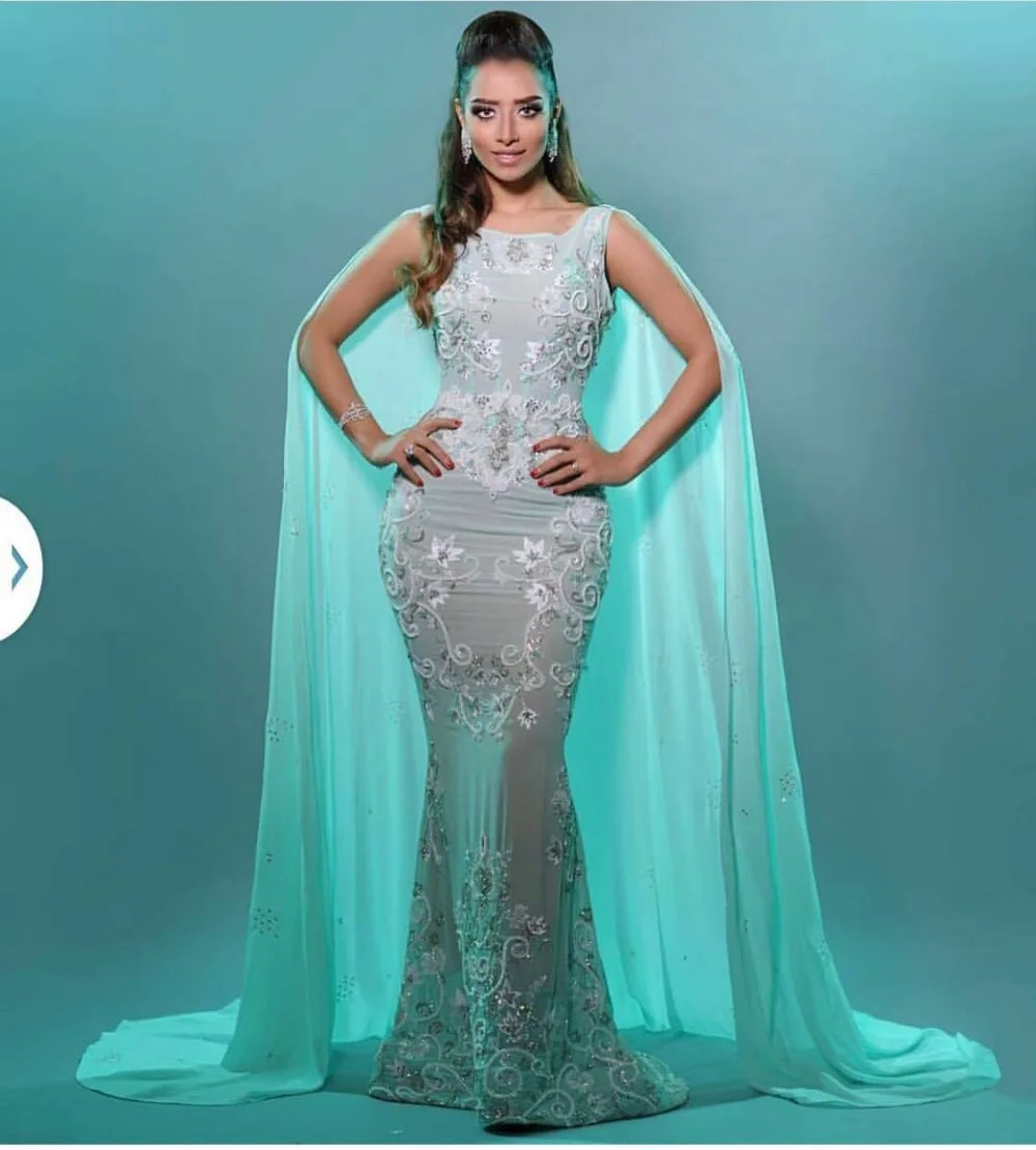 light green gown