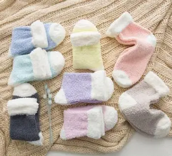 

2018 Free Shipping 100 pairs Per Pack New Arrival Sock Winter socks Women's Coral velvet socks for 100 pairs A0008