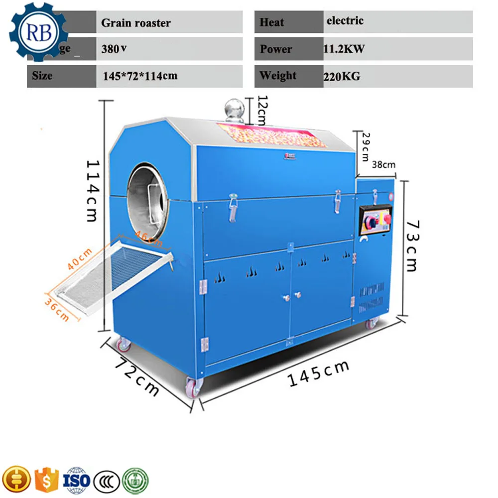 best performance groundnut roasting machine/gronudnut roaster machine peanut plant for wholesale |