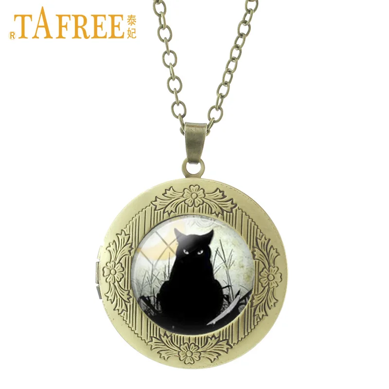 TAFREE ожерелье с подвеской в виде черной кошки горячее винтажное художественное