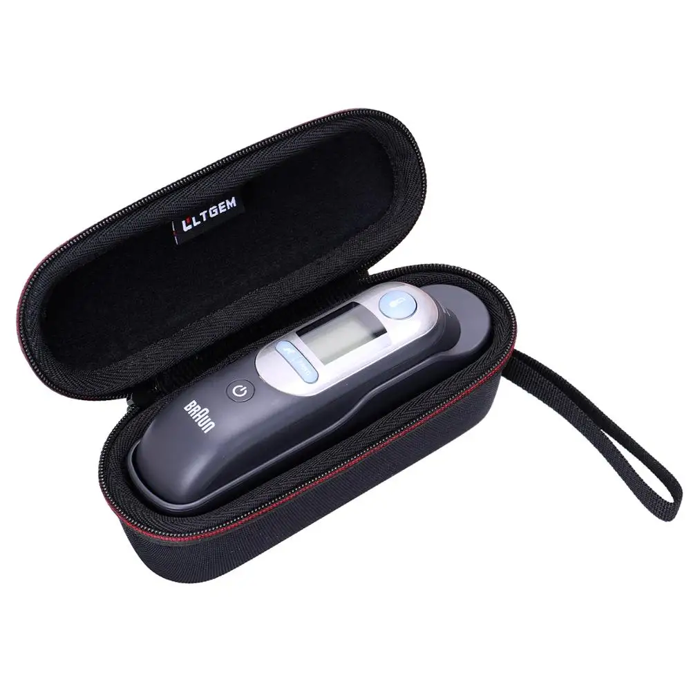 LTGEM EVA 충격 방지 운반용 하드 케이스, 브라운 디지털 귀 온도계 ThermoScan 5 IRT6500 및 Braun ThermoScan 7용(케이스만 해당)