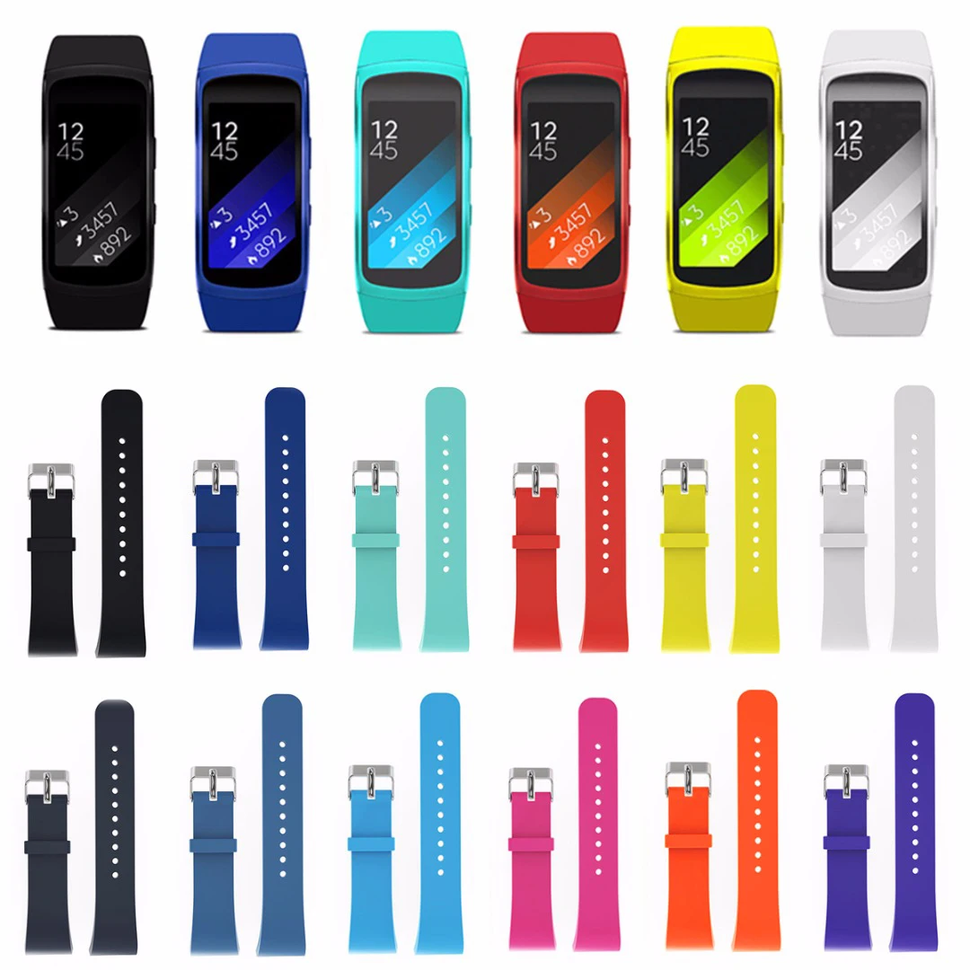 Silicone Replacement Wrist Band Strap for Gear Fit2 Watch Wrist Bands