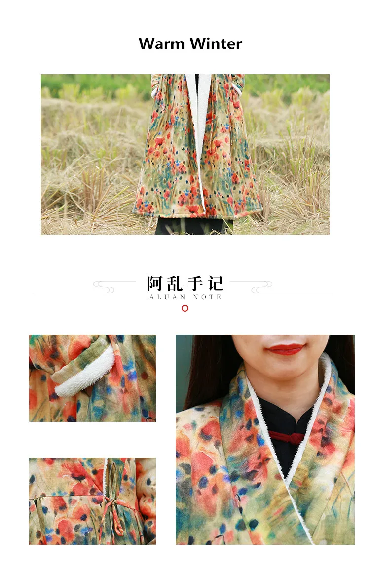 LZJN New Autumn Winter Women's Fleece Lined Jacket Coats Female Long Coats Outerwear Warm Thick Female Slim Fit Long Windbreaker (19)