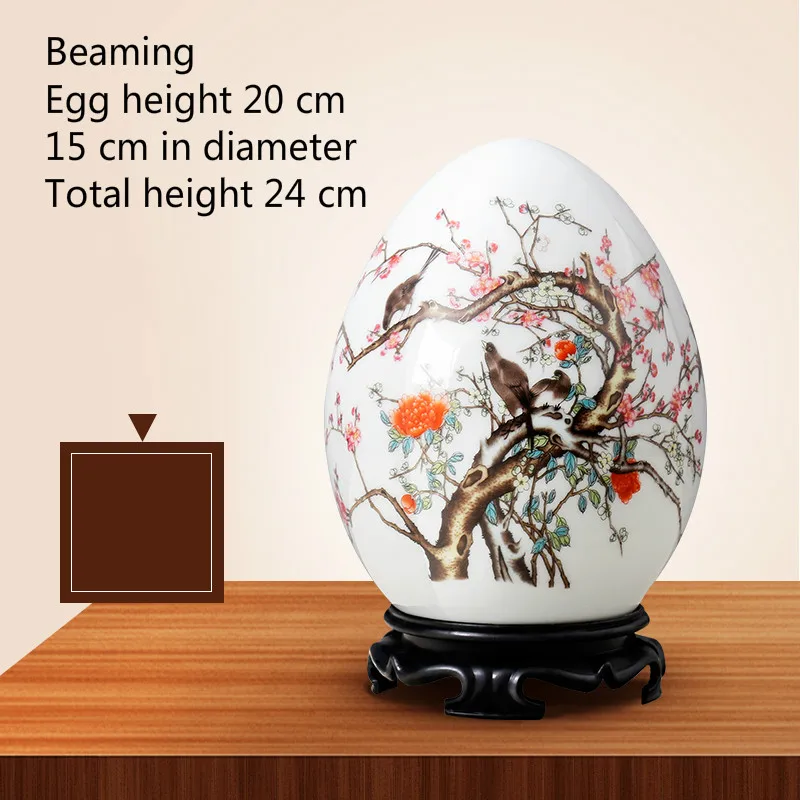 Jingdezhen Ceramic Lucky Ornaments Furnishing Decoration Crafts Office Coffee Accessories Wedding Desktop Pendulum E