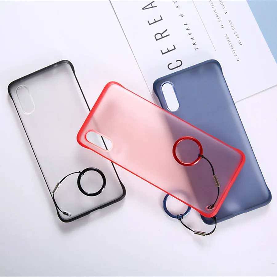 Роскошный безрамный Прозрачный матовый жесткий чехол для телефона iPhone X 7 6 6S 8 Plus XS