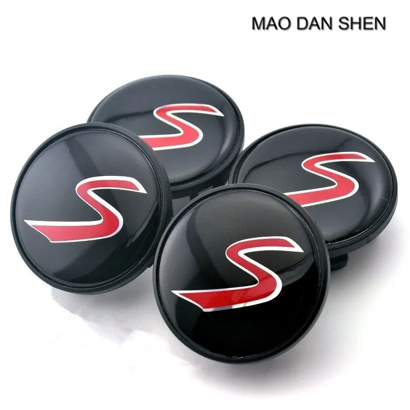 

54.5mm/ 44mm Wheel Center Caps S Logo Car Emblem Fit For Mini Cooper 4pcs/set