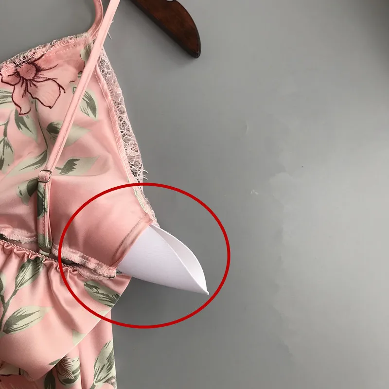Daeyard Женская одежда для сна пижамные комплекты сексуальное женское белье цветочные Cami и шорты 2 шт. летняя пижама ночная рубашка Домашняя одежда с нагрудными накладками