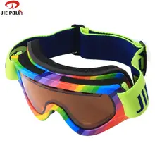Jiepolly, профессиональные лыжные очки для сноуборда, двойные линзы, противотуманные, UV400, для женщин, мужчин, взрослых, лыжные очки, брендовые, лыжные очки