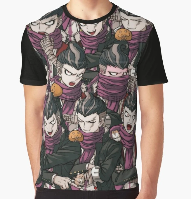 

All Over Print T-Shirt Men Funy tshirt Gundham Tanaka Short Sleeve O-Neck Graphic Tops Tee women t shirt
