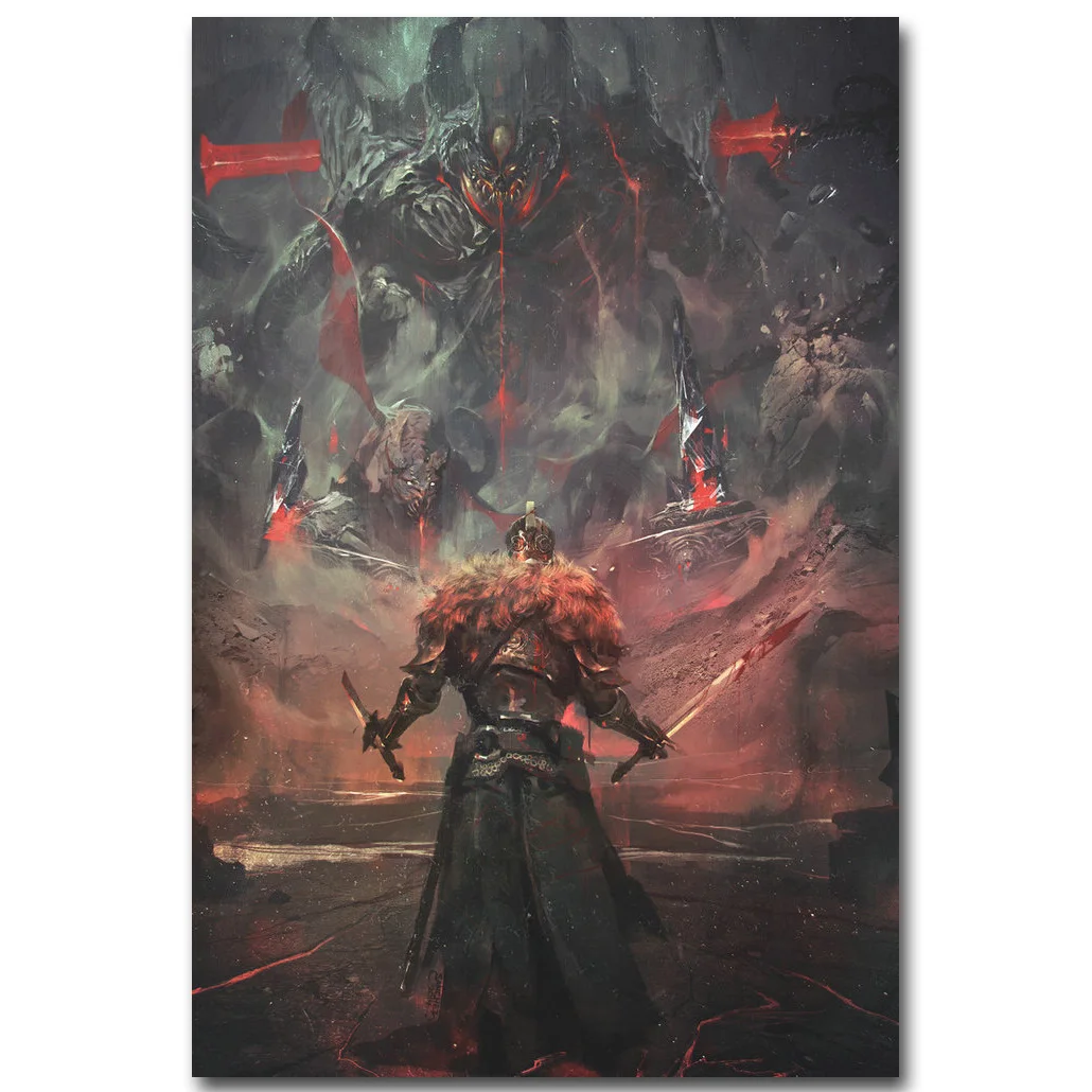 Dark Souls 3 художественная шелковая ткань постер печать 13x20 20x30 дюймов Горячая игра картина для гостиной украшение стены подарок 003