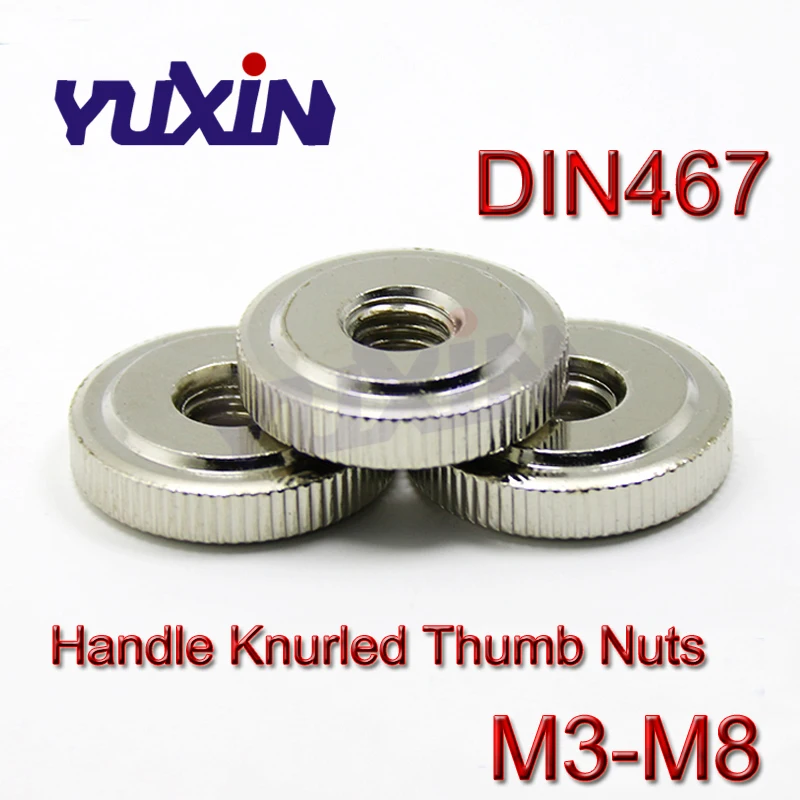 Free Shipping 50pcs Din467 Gb807 M3 M4 M5 M6 M8 Nickel Plated Handle