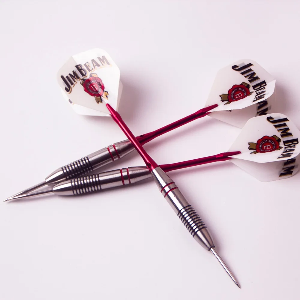 1 set (3pcs) Steel Tip tungsten steel 24g Darts with Red Aluminium