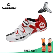 SIDEBIKE мужской Для женщин дорожный велосипед обувь, дышащая, с противоскользящим эффектом; велосипеда само замок обувь Zapatillas Ciclismo Bicicleta
